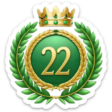 The number that took 22nd place was decorated with an imperial laurel wreath sticker