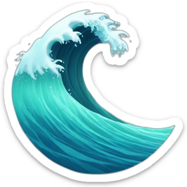 Waves sticker