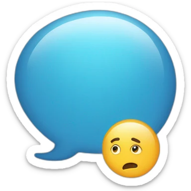 thinking bubble sticker