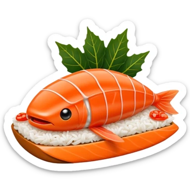 Ikura sushi sticker
