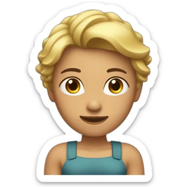 Femme qui travail les biceps aux haltères sticker