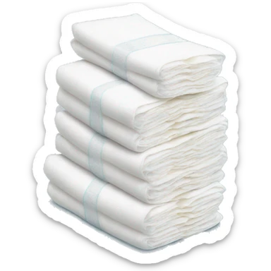 stack of baby diapers sticker