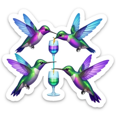 MORE HUMMINGBIRDS sticker