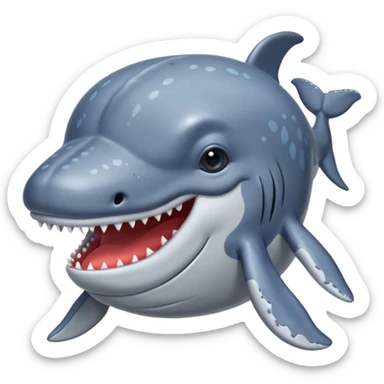 Angry whail also looking sad whail also looking super mad sticker