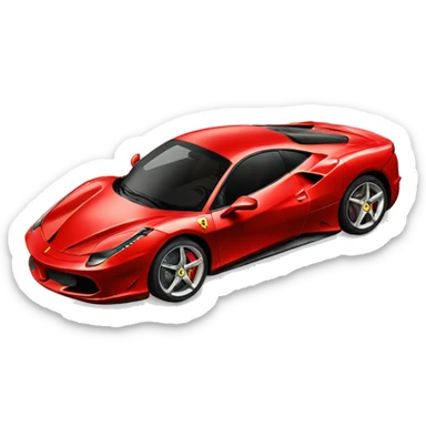 Chat dans un Ferrari  sticker