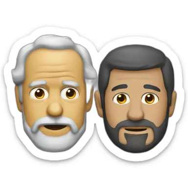 A Homer and Luis Inacio Lula da Silva mix sticker