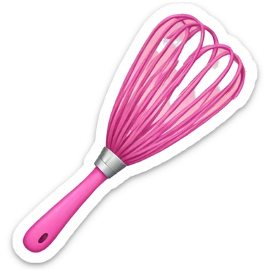 Pink whisk sticker