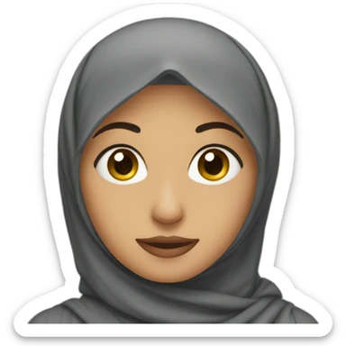 Arab wearing hijab sticker