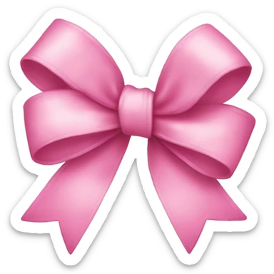 pink bow sticker