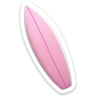 Pink and white surf board sticker