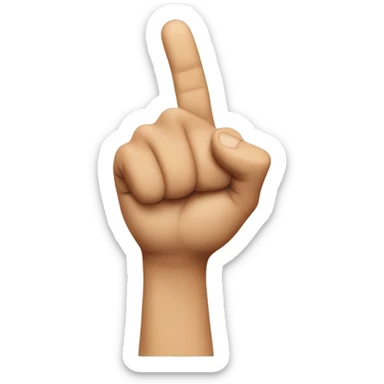 pointing finger on you sticker