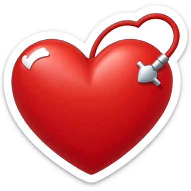 Realiza este emoji: 💗 latiendo con una venda al rededor sticker