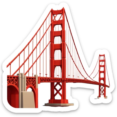 golden gate bridge sticker