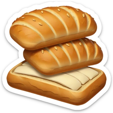 types of bread together sticker
