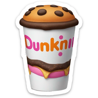 Dunkin sticker