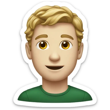 young irish man sticker