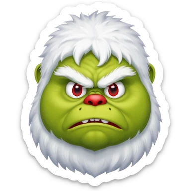 mars fat phoque grinch yeti sticker