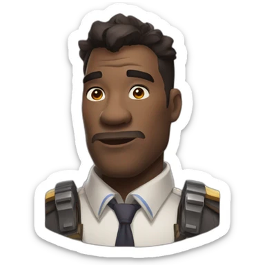 winston from overwatch irl sticker