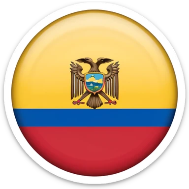 Bandera de colombia circular sticker