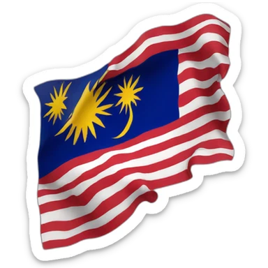 malaysia flag sticker