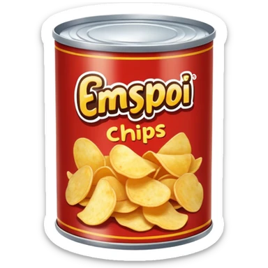 potato chips can sticker