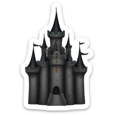 goth castle sticker
