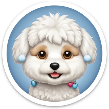bichon frise emoji sticker