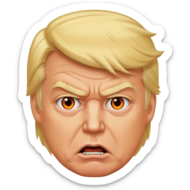 Trump but ugly sticker