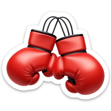 A train with boxing gloves sticker