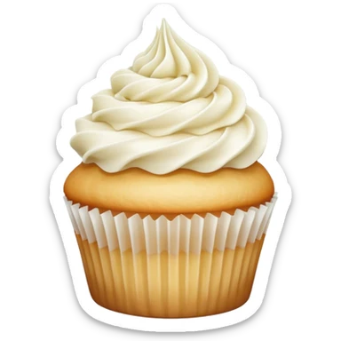 Vanilla cupcake soft sticker
