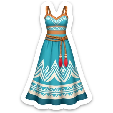 Moana’s dress sticker