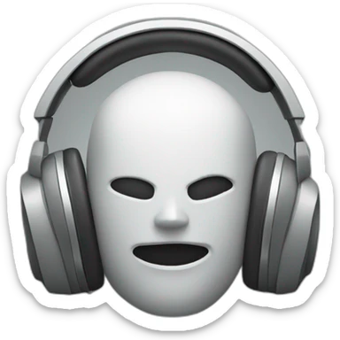 android logo listening to music sticker