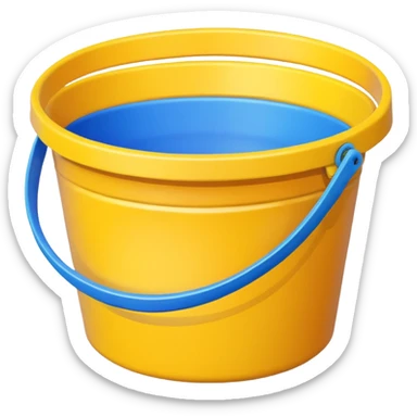 Colouring bucket sticker