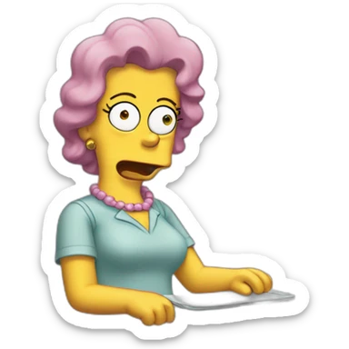 Maggie the simpsons sticker