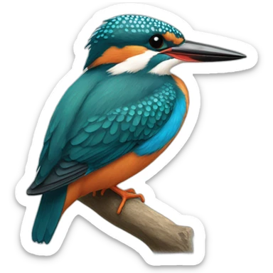 kingfisher sticker