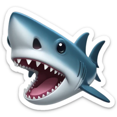 Requin qui tire la langue sticker