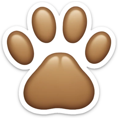 dog paw sticker