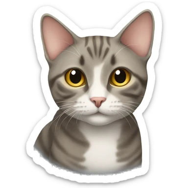 American short hair cat sticker