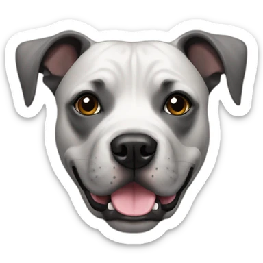 black staffordshire terrier sticker
