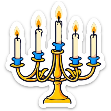 Lumiere the candelabra from Beauty and the Beast sticker