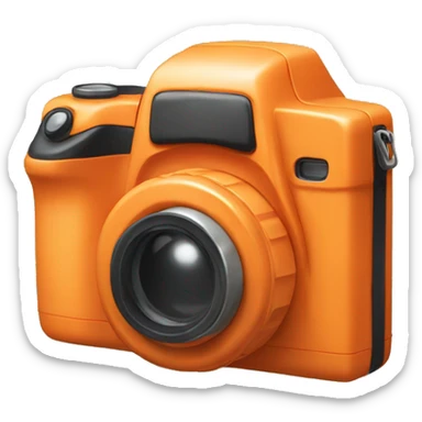 Orange cam sticker
