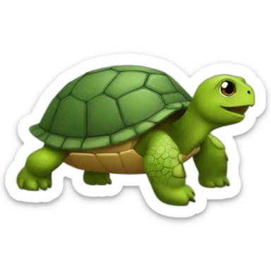 A turtle chains sticker
