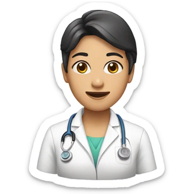 enfermera morena sticker