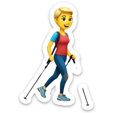 Nordic walking sticker