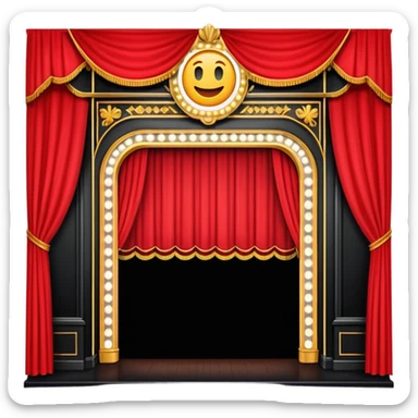 haz un emoji del teatro de broadway en new york sticker