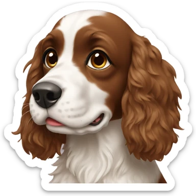 spaniel sending kiss sticker
