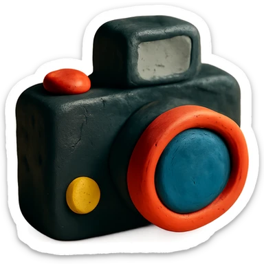 claymation style camera sticker