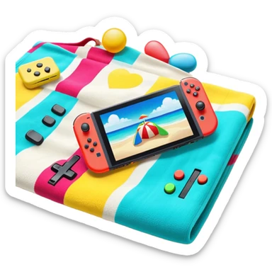 Nintendo switch on holiday  sticker