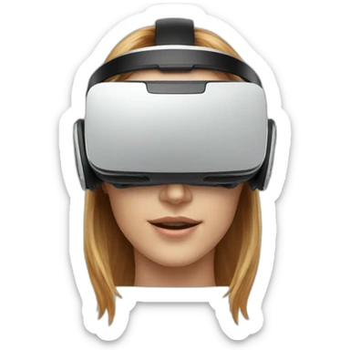 VR headsets sticker