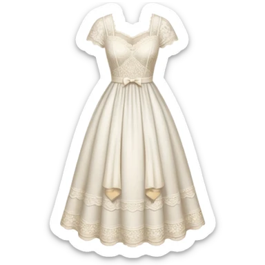 White romantic vintage aesthetic  sticker